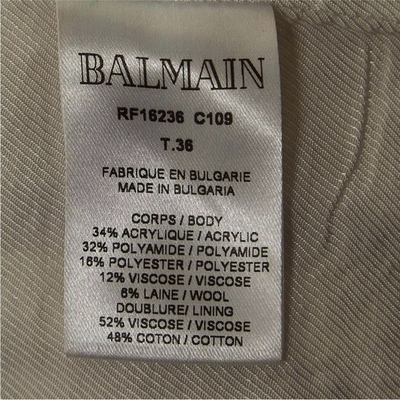 Balmain Tweed Sleeveless Double Breasted Mini Dress - Picture 8 of 8